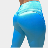 Aquamarine Satin leggings